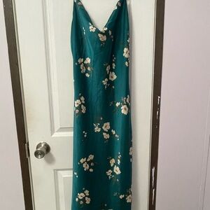 Inspired Hearts Teal Floral Dress